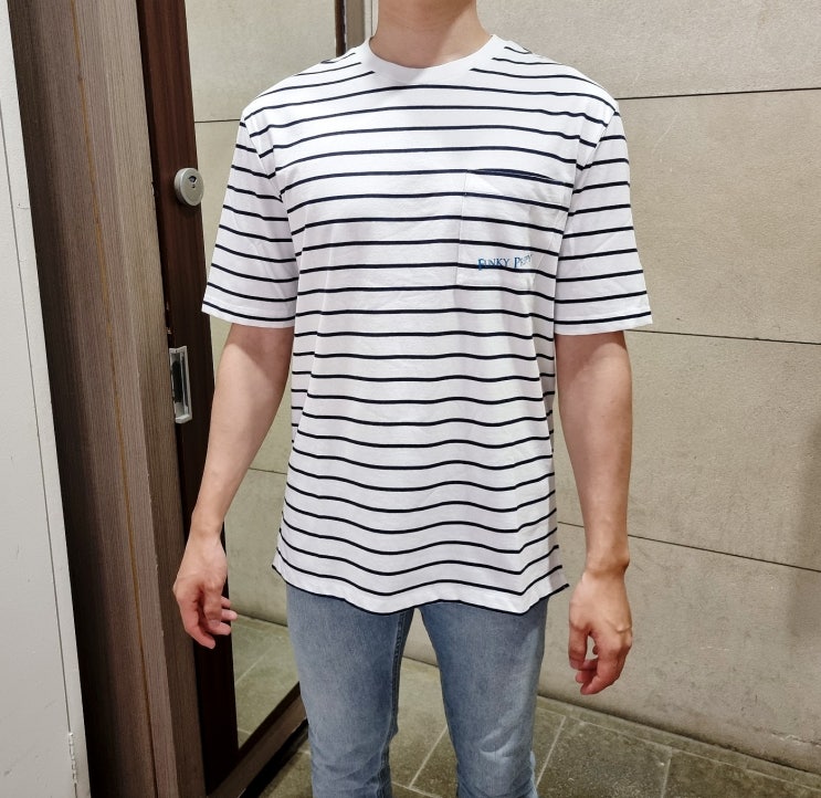 어스앤뎀 가성비가 좋았던 스트라이프 포켓 반팔 어스앤뎀 가성비가 좋았던 스트라이프 포켓 반팔