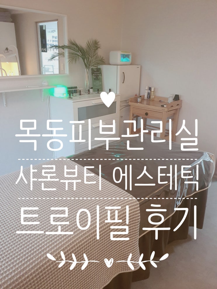 목동 피부관리실 [샤론뷰티 에스테틱] 트로이필로 칙칙한 피부와 여드름 자국 Bye~