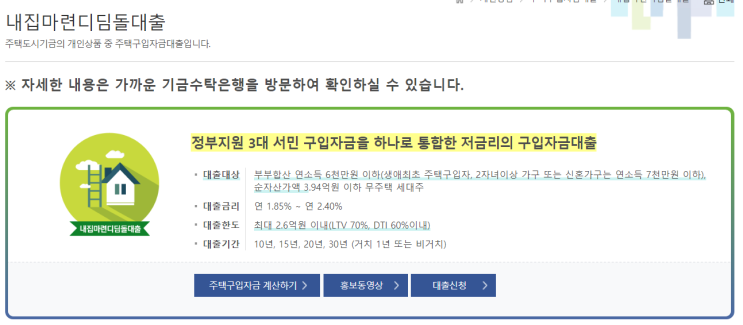  집 매매 일기: 만 30세 미만 비혼러의 아낌e-보금자리론과 내집마련디딤돌대출(생애첫주택자금대출) 비교