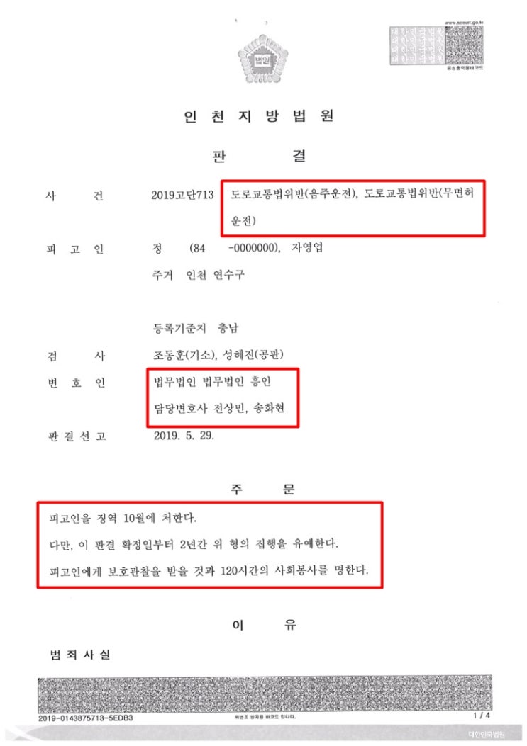  음주운전 5회째 기소되고도 집행유예 선처 받아낸 사례