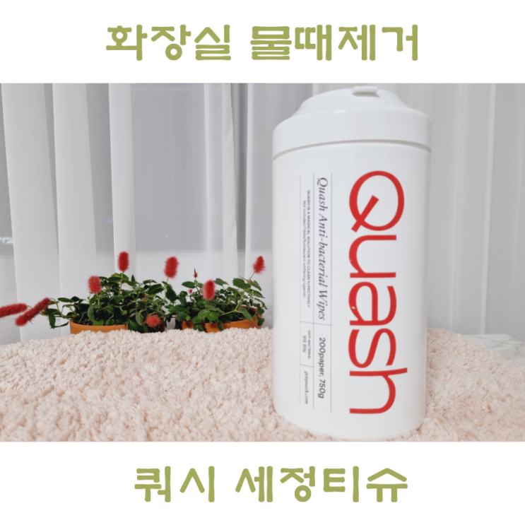  올인원청소티슈 쿼시, 화장실물때 제거 한장이면 충분해요