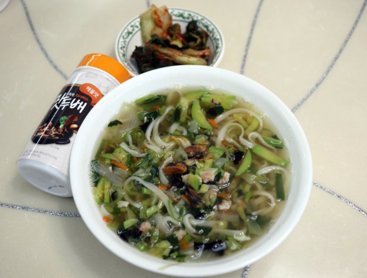  순두부 열라면 레시피보다 쉬운 맛두배 해물건더기로 칼국수 만들기