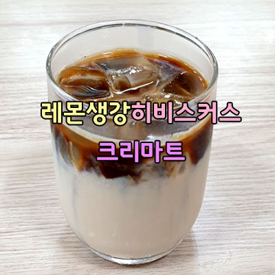  레몬 생강 히비스커스 아이스 동윤영 밀크티 크리마트 해you커피학원
