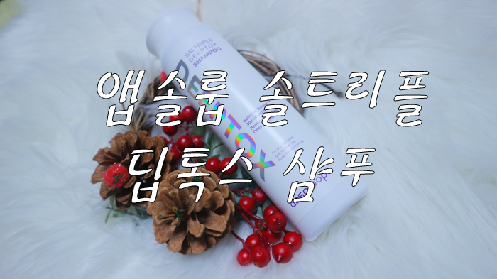  앱솔룹 솔트리플 딥톡스 샴푸로 모발관리!