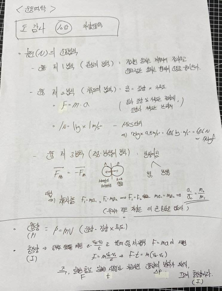  도감사 1차 준비 - 차량운동학 (운동역학)