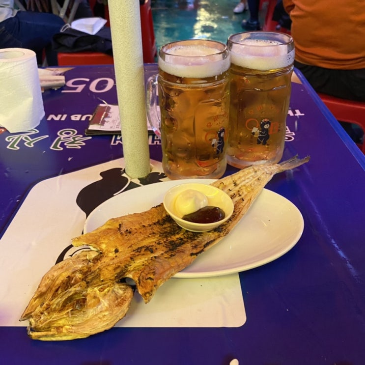  을지로 노가리골목 원조 을지OB베어 생맥주 노가리 내돈내먹
