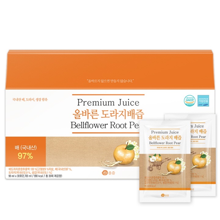 선택고민 해결 올즙 올바른 도라지 배즙, 90ml, 30개입 좋아요 선택고민 해결 올즙 올바른 도라지 배즙, 90ml, 30개입 좋아요