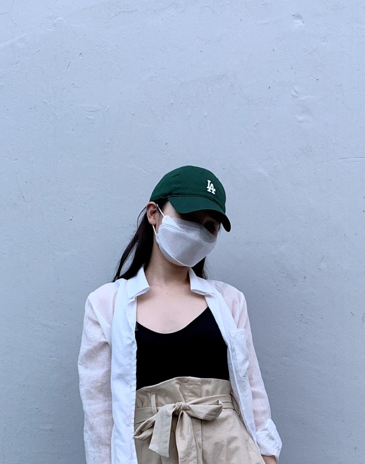 MLB 모자 그린 CP77 루키볼캡 데일리룩