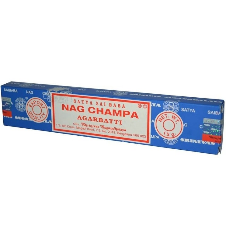 후기가 좋은 사이 바바 사챠 Nag 참파 아가바띠 인센스 10 스틱 (15g) Sai Baba Satya Nag Champa Agarbatti Incense 10 Sticks (1