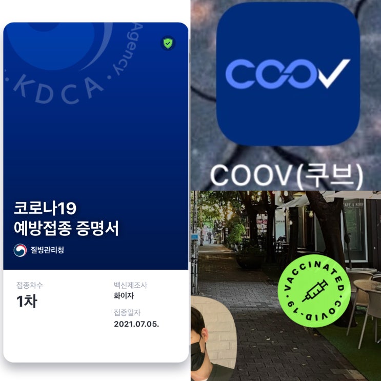 코로나 백신 인증서 질병관리청 coov 쿠브 발급받는법 feet. 카카오톡 백신 인증