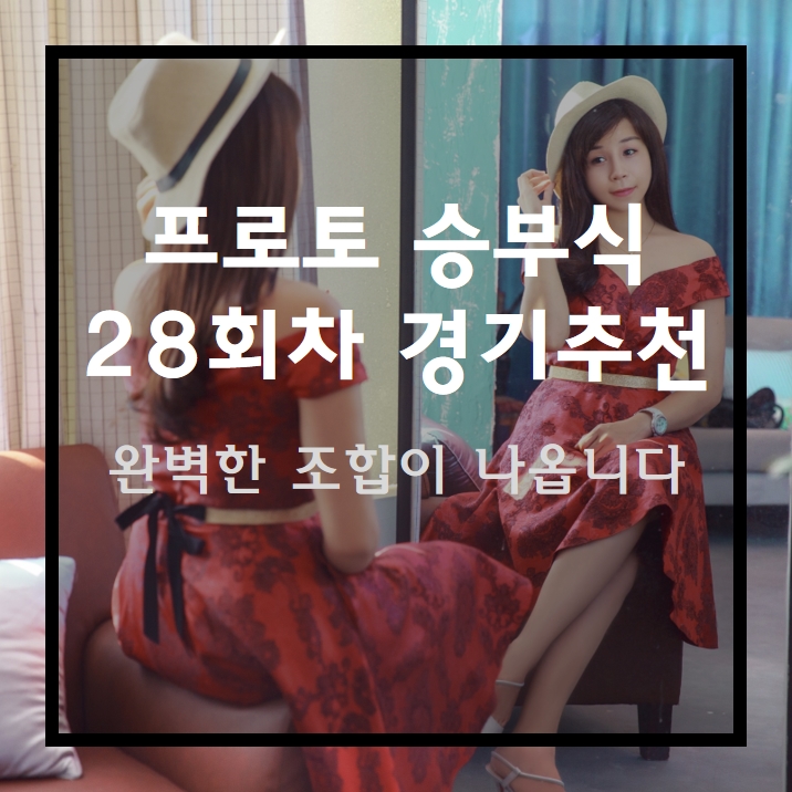 29회차(누적)28회차 승부식 경기추천  근황토크