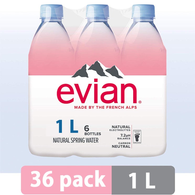 의외로 인기있는 에비앙워터 evian water 1L 36pack(3박스), 36개 추천해요