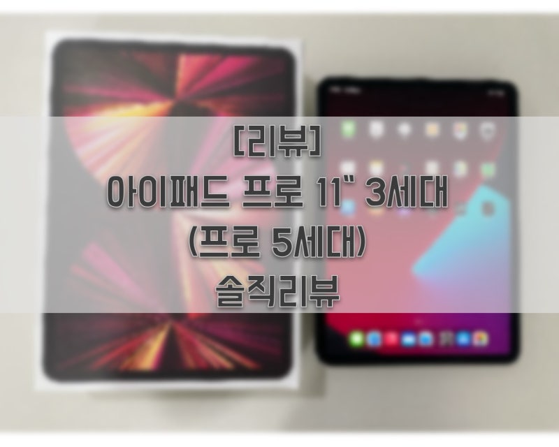 [리뷰] M1칩셋 아이패드 프로 11인치 3세대 (5세대) 솔직리뷰