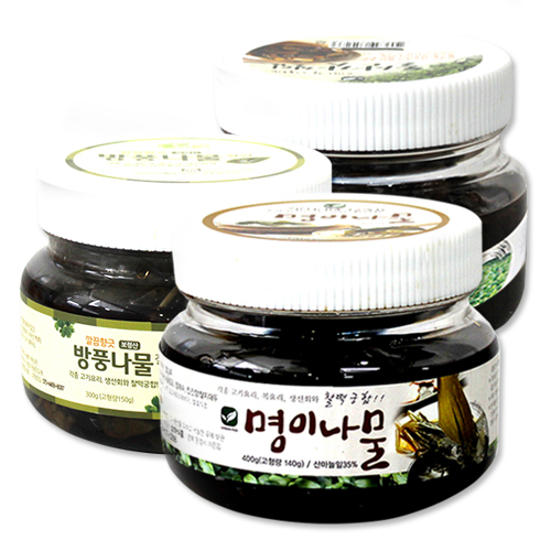 잘팔리는 풍성한 절임 3종세트(명이나물 돌산갓 방풍나물), 1box 추천해요 잘팔리는 풍성한 절임 3종세트(명이나물 돌산갓 방풍나물), 1box 추천해요
