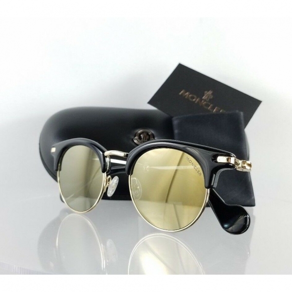요즘 인기있는 103493 / Brand New Authentic Moncler Sunglasses ML 0035 01A Shiny Black Gold 47mm ···