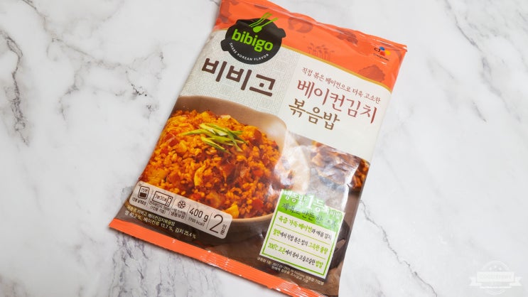  비비고 베이컨김치 볶음밥! 쌀이 수입이라서 아쉽지만 맛은 나쁘지 않아