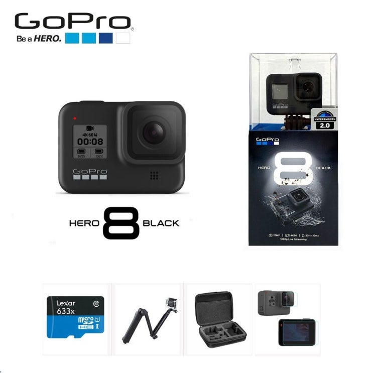 후기가 좋은 고프로 HERO8 BLACK 메모리+호환 악세서리 패키지 액션캠 정품등록이벤트, 고프로 HERO8 BLACK 64GB+호환 악세서리 패키지 좋아요 후기가 좋은 고프로 HERO8 BLACK 메모리+호환 악세서리 패키지 액션캠 정품등록이벤트, 고프로 HERO8 BLACK 64GB+호환 악세서리 패키지 좋아요