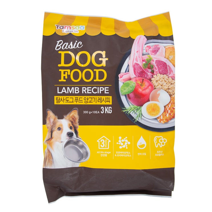 당신만 모르는 탐사 6free 강아지 사료 양고기 레시피, 3kg, 1개 ··· 당신만 모르는 탐사 6free 강아지 사료 양고기 레시피, 3kg, 1개 ···