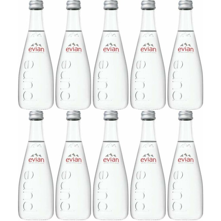 인지도 있는 evian Natural Spring Water 생수 스프링 워터 에비앙 330ml 10병 112oz, 1개, 1ml ··· 인지도 있는 evian Natural Spring Water 생수 스프링 워터 에비앙 330ml 10병 112oz, 1개, 1ml ···