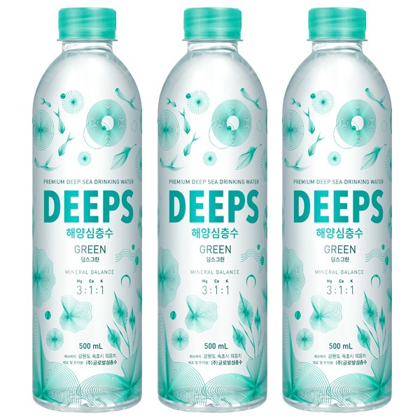 가성비갑 딥스 해양심층수 그린, 500ml, 40개 ··· 가성비갑 딥스 해양심층수 그린, 500ml, 40개 ···