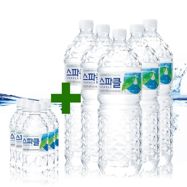 가성비 좋은 스파클 [스파클 빈병 회수][대리점배송] 생수 2리터×12병 (6병×2팩)+330ml×24병, 단품, 기타 추천해요