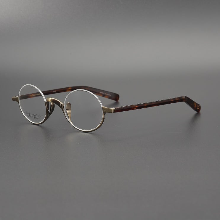 인기있는 작은 원형 안경테 역반무테 상단무테 존레넌 예술가안경 독특한안경 추천해요