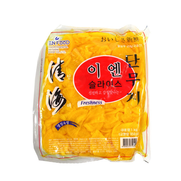 인지도 있는 (무)이엔슬라이스단무지 1kg, 1개 ···