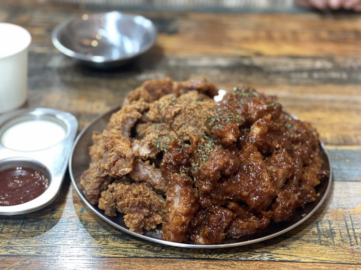  부산 부평동 부평시장 돼지갈비후라이드 / 깡돼후
