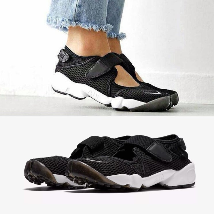 인기있는 나이키 우먼스 에어 리프트 BR 검흰 타비 슈즈 848386-001 Nike Air Rift BR 좋아요