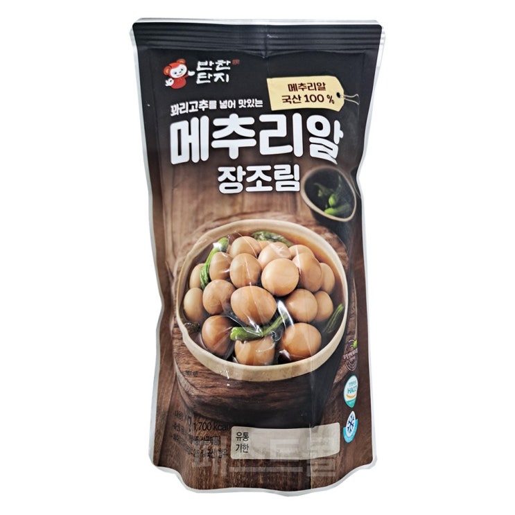 선호도 높은 반찬단지 꽈리고추를 넣어 맛있는 메추리알장조림, 1개, 1kg ···