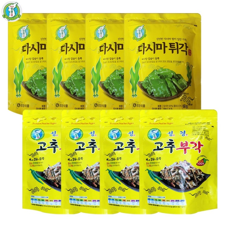 인지도 있는 예이니식품 지도표 성경 다시마튀각60g 4개+고추부각60g 4개 (총8개), 8개, 60g 추천해요 인지도 있는 예이니식품 지도표 성경 다시마튀각60g 4개+고추부각60g 4개 (총8개), 8개, 60g 추천해요