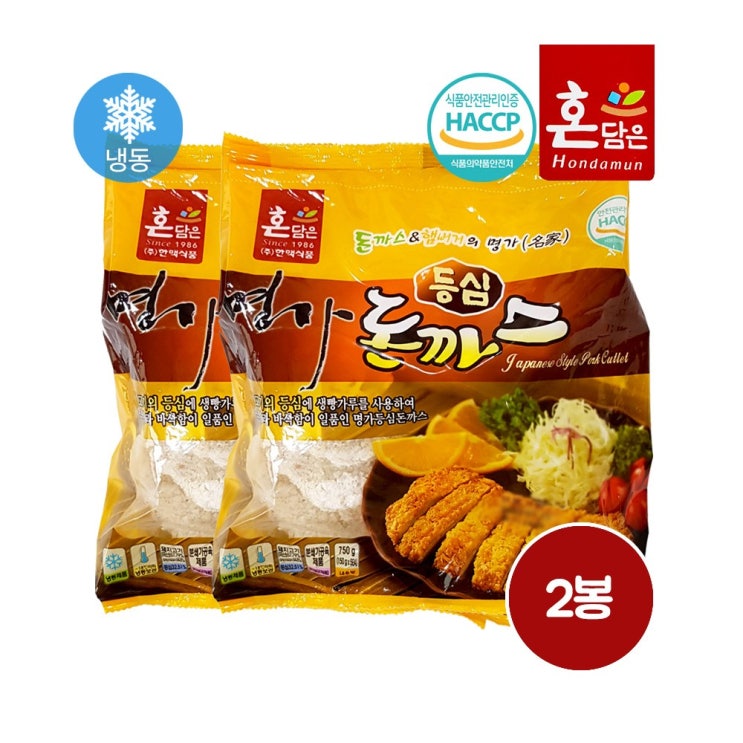 최근 많이 팔린 한맥 명가등심돈까스 750g 2봉 150g 10개입, 750g x 2봉 (150g x 10개입) 좋아요