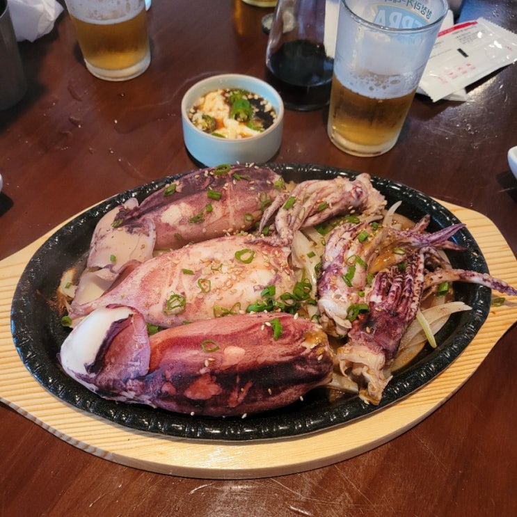  방울과꼬막 삼각지 - 통오징어찜, 우럭찜 먹부림