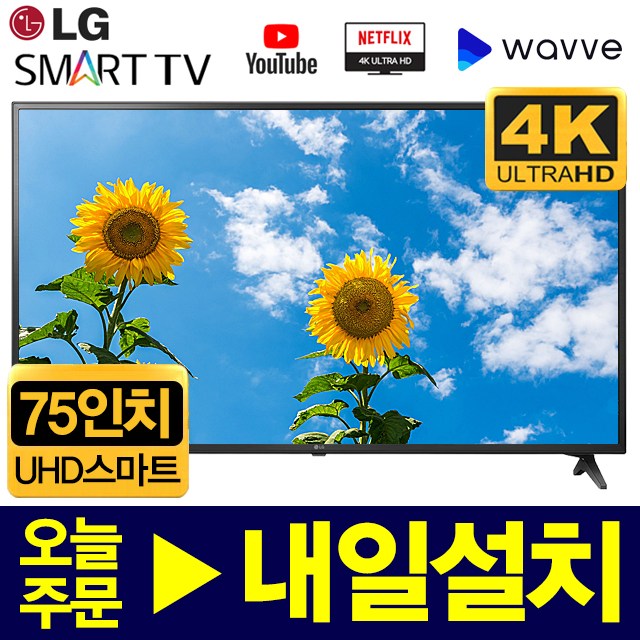  선택고민 해결 LG전자 75인치 4K UHD 스마트 LED TV 75UM6970, 수도권외스탠드설치 추천합니다