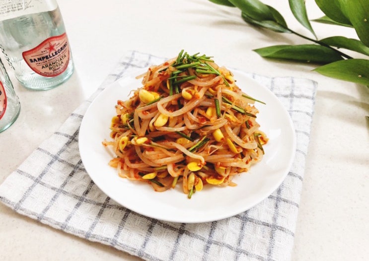  비린내 없는 아삭한  매운 콩나물무침 요리 비빔밥으로도 좋아요 데치는법