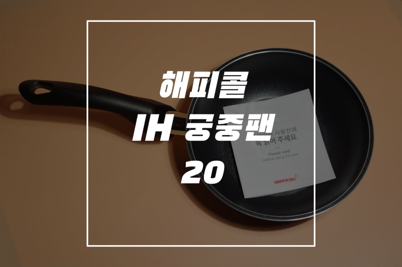 해피콜 인덕션 IH 궁중팬 20cm 사용 후기 티타늄 코팅 feat 쁘걸