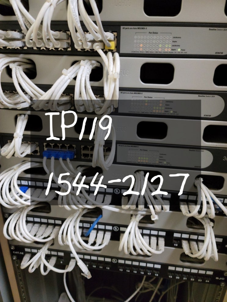 사무실랜공사 전국구 랜선설치 가능한 IP119 :)