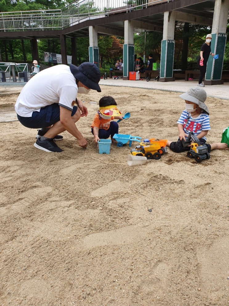  [4세+3세 연년생 가정보육 7월 여름 나들이/야외활동] 평화의 공원, 아빠랑 함께 가니 텐션이 다르네.