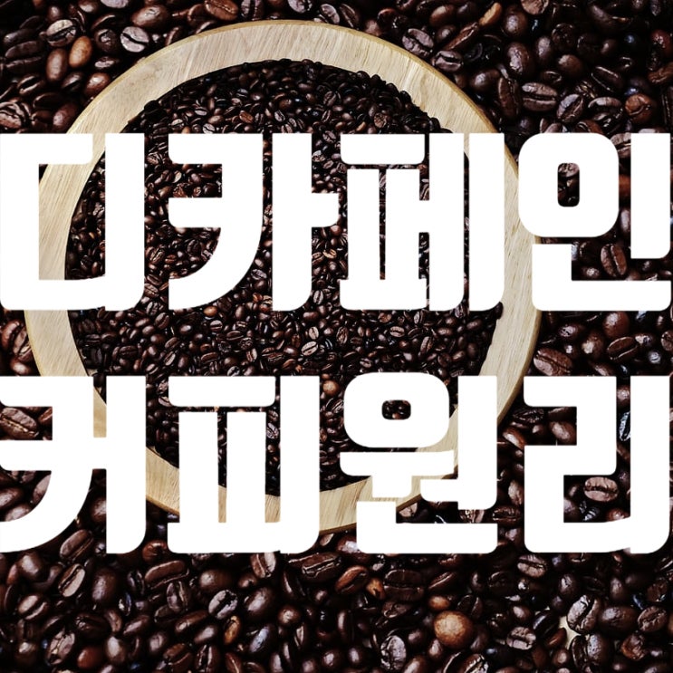  [디카페인 커피 원리] : 카페인97%이상제거/디카페인 효능