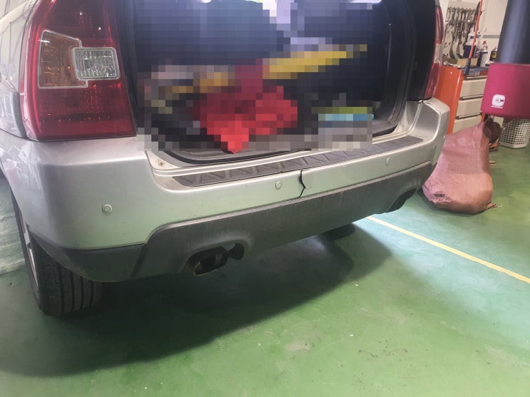  스포티지범퍼 사제 후방센서 타입 도색후 교환해 드렸어요