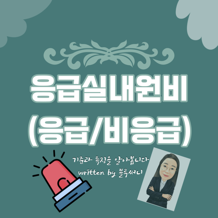  응급실내원비 (응급/비응급) 기준과 특징을 알아봅니다
