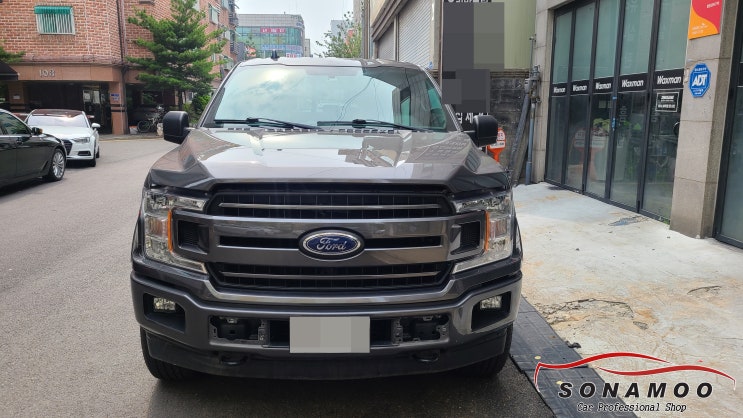  인천 포드 F150 전방센서 Z5000블랙박스 장착