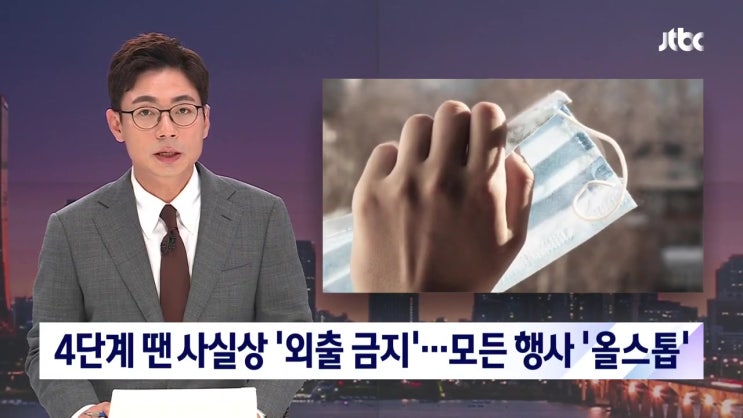 사회적 거리두기 4단계 외출금지 재택근무 모든행사 금지 무관중 경기 사회적 거리두기 4단계 외출금지 재택근무 모든행사 금지 무관중 경기