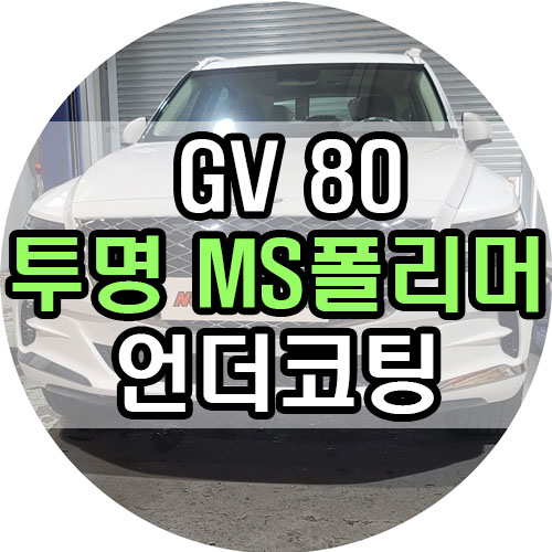  자동차 언더코팅 필요성이 궁금하신가요? GV80 투명 ms폴리머 언더코팅 시공기