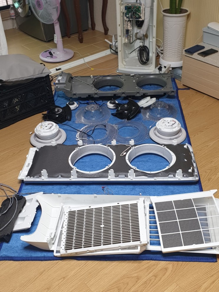  삼성 무풍 에어컨분해세척/에어컨청소가격/ 삼성케어플러스 후기