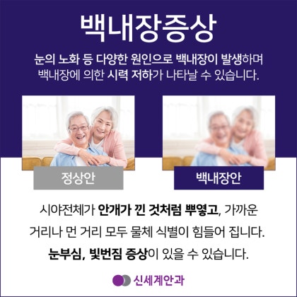 광주안과병원 노안백내장 어디에서 치료받지?