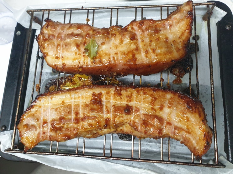  [야매엄마의 주방] 초간단 핵꿀맛 갈비양념 통삼겹살 오븐구이