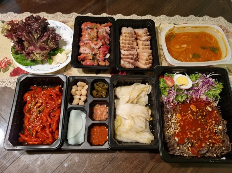  송도 배달 맛집 미스터보쌈 커플세트 푸짐하게 즐겨요