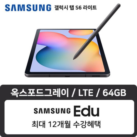 인기있는 삼성 갤럭시 탭S6 라이트 LTE 64GB 옥스포드그레이 SM-P615NZANKOO, 상세설명 참조, 없음 추천해요