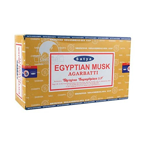 인기 급상승인 Satya Nag Champa 인센스 스틱 향 택1, Egyptian Musk 추천해요